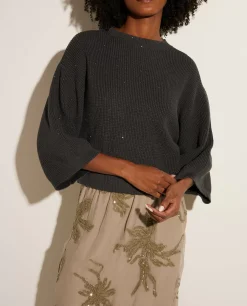 New Gebreide Katoenen Trui Vrouwen Knitwear