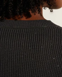 New Gebreide Katoenen Trui Vrouwen Knitwear