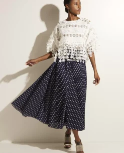 Discount Geplooide Midi Rok Vrouwen Rokken