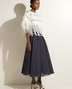 Discount Geplooide Midi Rok Vrouwen Rokken