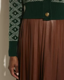 Cheap Geplooide Midi Rok Vrouwen Rokken