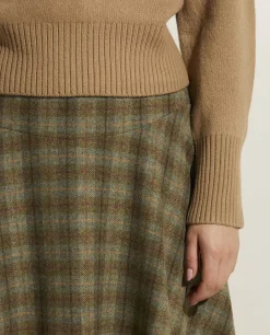 Sale Geplooide Rok In Wol Vrouwen Rokken