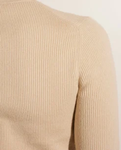Clearance Geribbelde Trui Vrouwen Tops