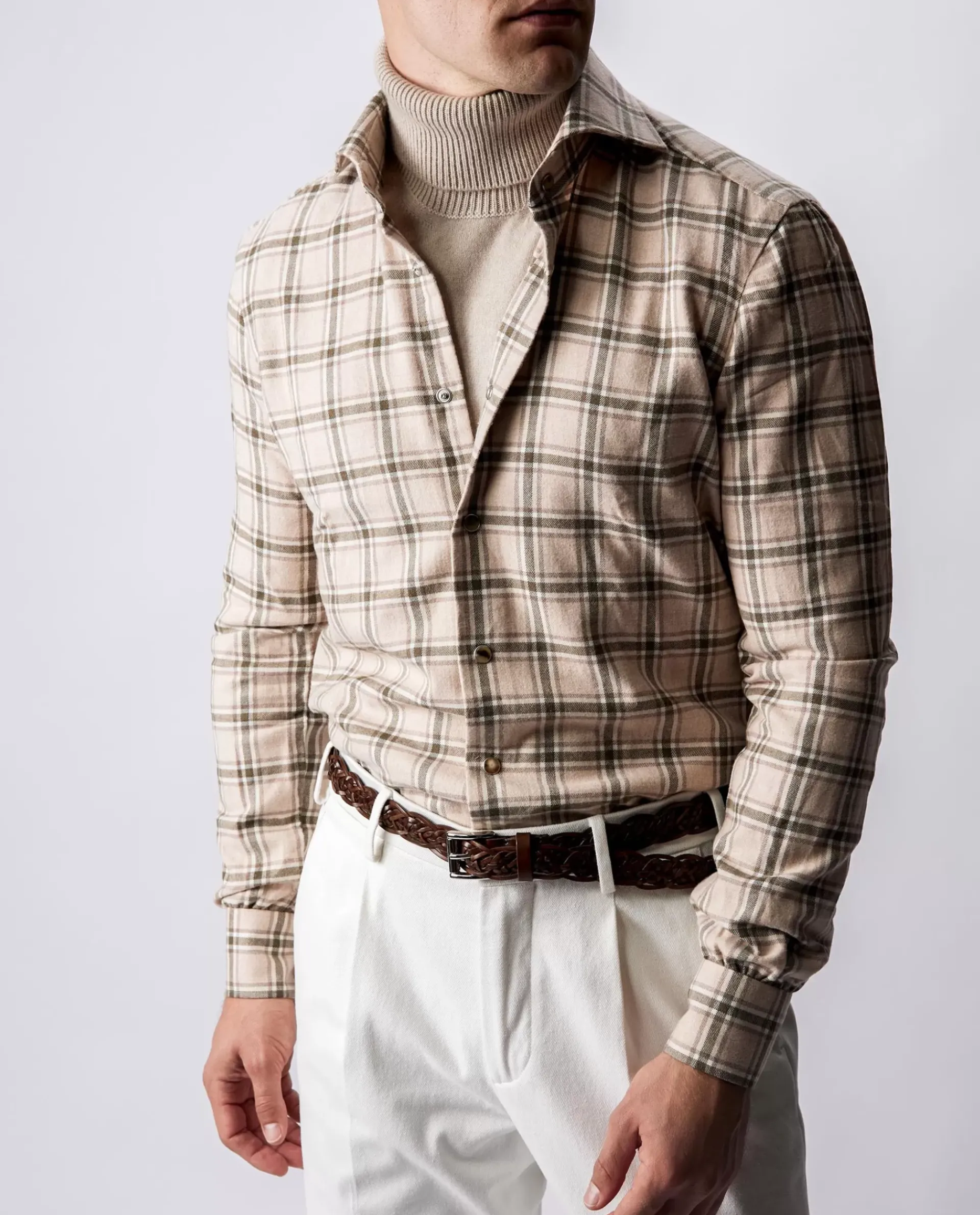 Sale Geruit Flanel Shirt Mannen Shirts