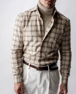 Sale Geruit Flanel Shirt Mannen Shirts