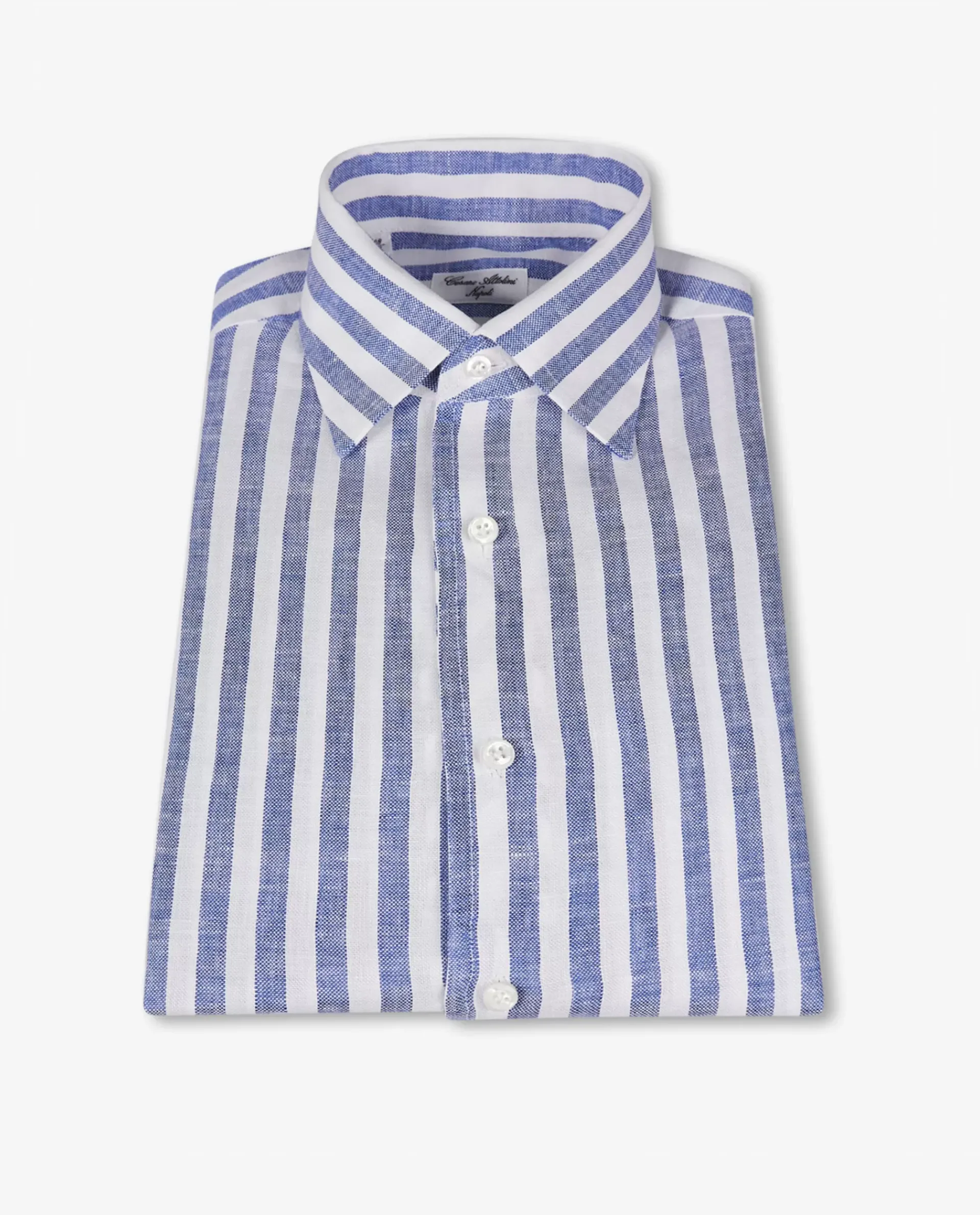 Shop Gestreept Linnen Shirt Mannen Shirts