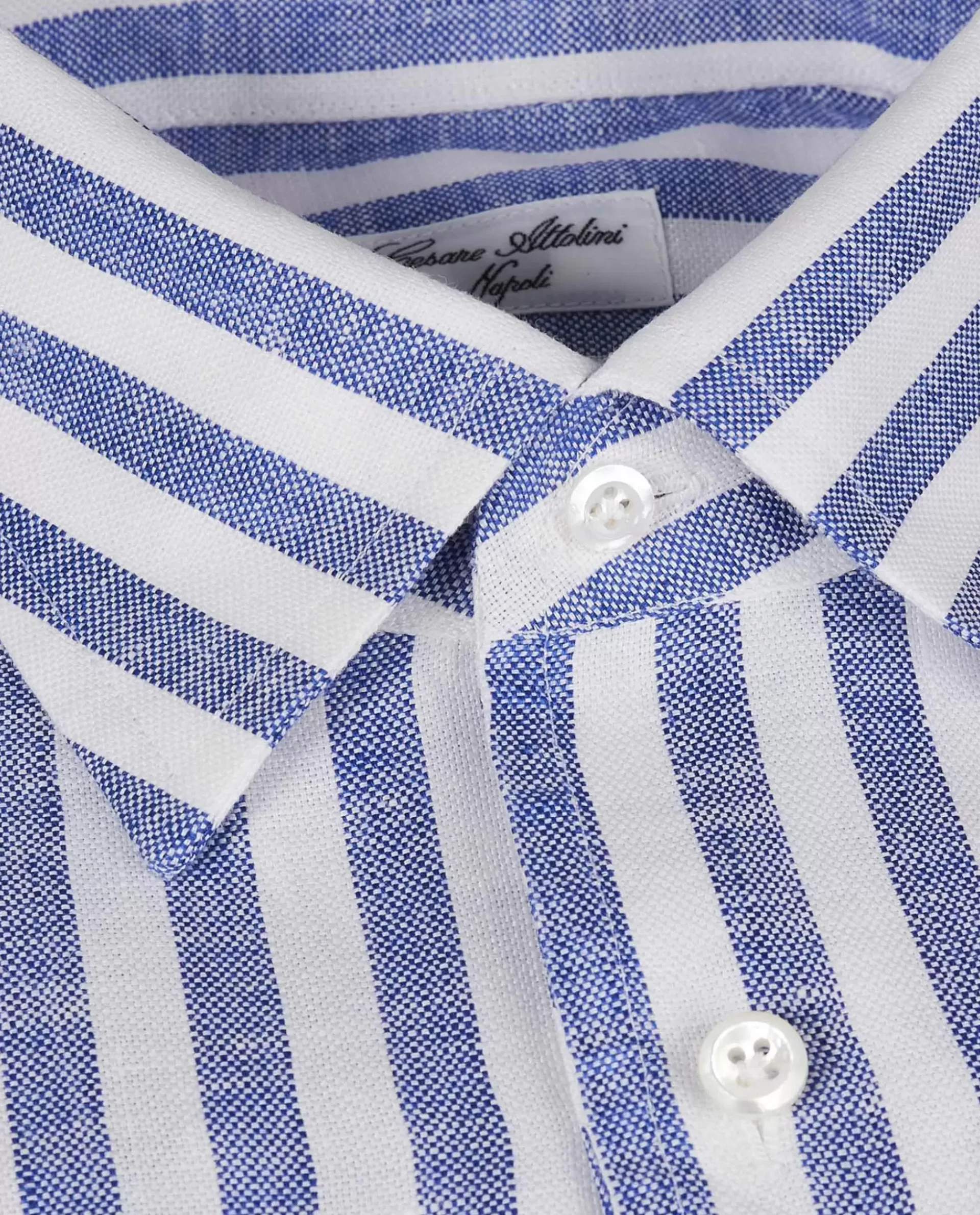 Shop Gestreept Linnen Shirt Mannen Shirts