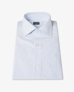 Clearance Gestreept Oxford Shirt Mannen Shirts