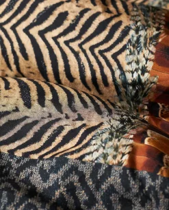 Flash Sale Gewatteerde Sjaal Met 'Aloe' Print Vrouwen Accessoires