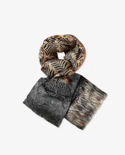 Flash Sale Gewatteerde Sjaal Met 'Aloe' Print Vrouwen Accessoires