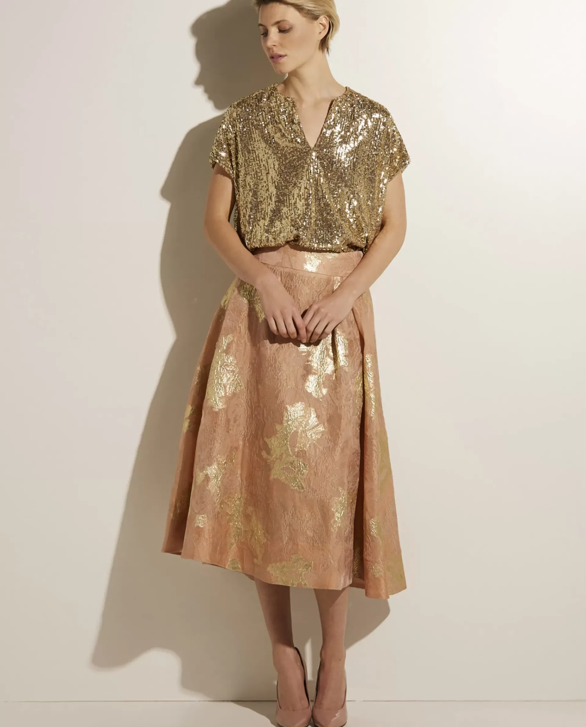 Fashion Glanzende A-Lijn Rok Vrouwen Rokken