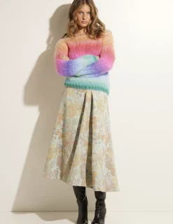 Discount Glanzende Midi Rok Vrouwen Rokken