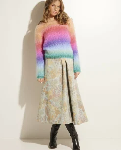 Discount Glanzende Midi Rok Vrouwen Rokken