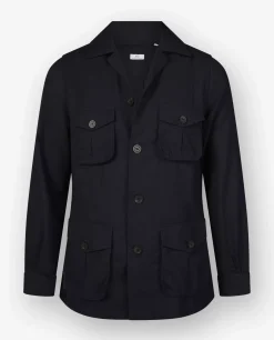 Outlet Hopsack Shirtjasje Mannen Jasjes