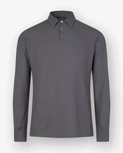 Sale Ice Cotton Lange Mouw Polo Mannen Polo