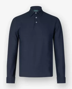Online Ice Cotton Lange Mouw Polo Mannen Polo