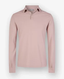 Flash Sale Ice Cotton Lange Mouw Polo Mannen Polo