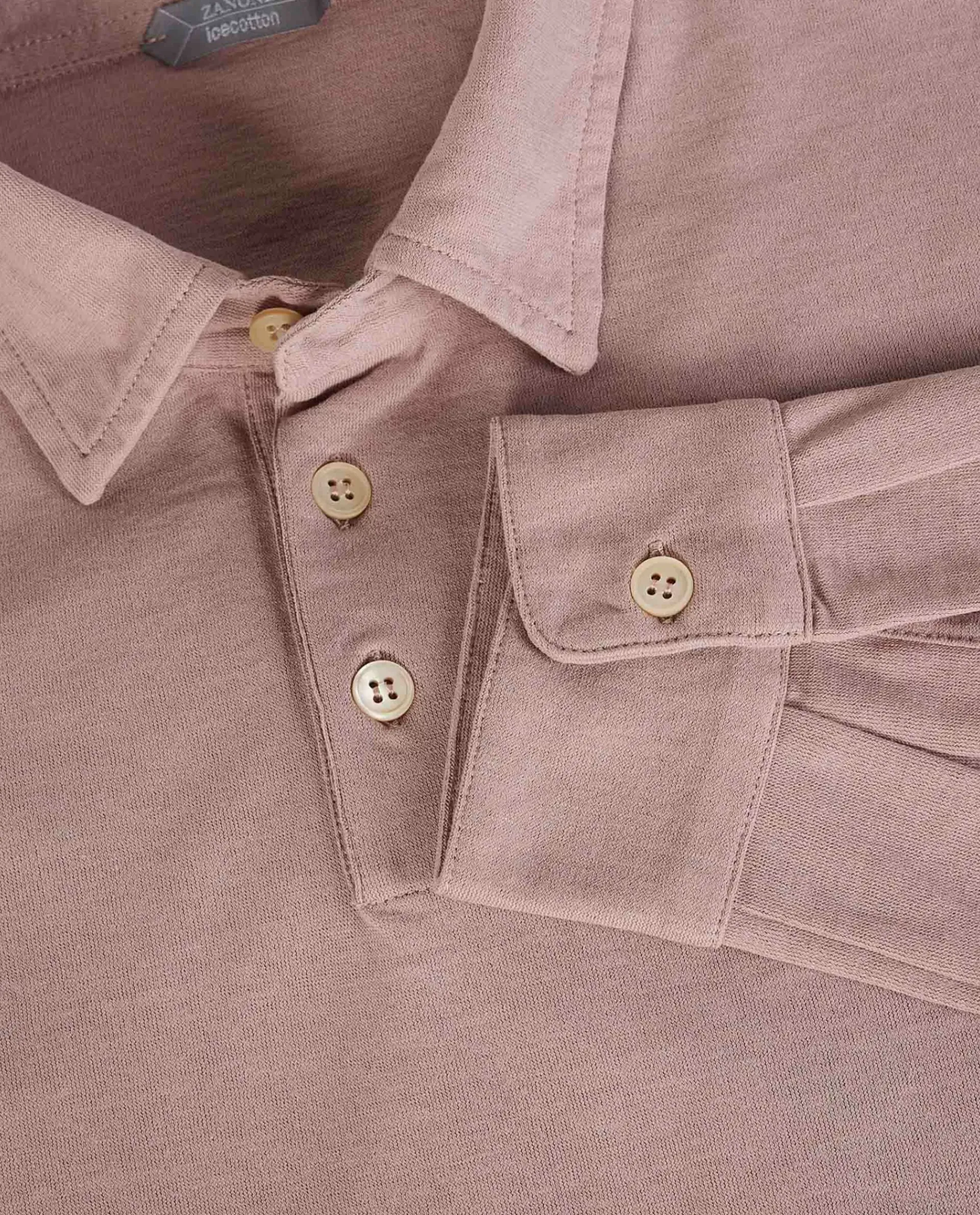 Flash Sale Ice Cotton Lange Mouw Polo Mannen Polo