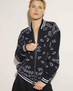 Hot Jacquard Bomber Vrouwen Knitwear