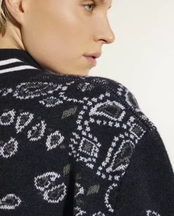 Hot Jacquard Bomber Vrouwen Knitwear