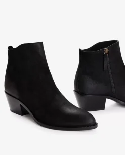 Discount Kalfsleren Enkellaarsjes Vrouwen Schoenen