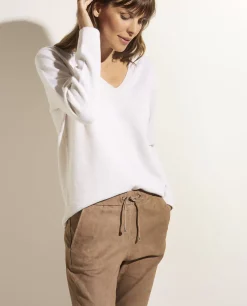 Discount Kasjmieren V-Hals Trui Vrouwen Knitwear