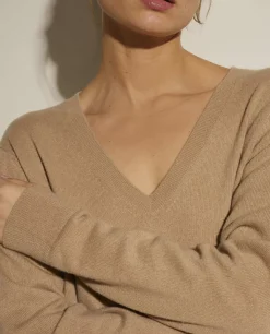 Flash Sale Kasjmieren V-Hals Trui Vrouwen Knitwear