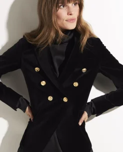 Best Sale Katoen Fluwelen Blazer Vrouwen Blazers