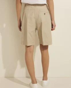 Fashion Katoen Linnen Mix Shorts Vrouwen Broeken