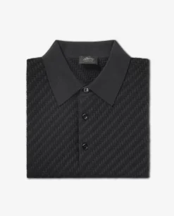 Store Katoen Zijde Mix Polo Mannen Polo