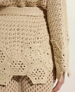 Online Katoenen Blooming Flowers Vest Vrouwen Knitwear