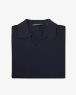 Best Sale Katoenen Lange Mouw Polo Mannen Knitwear