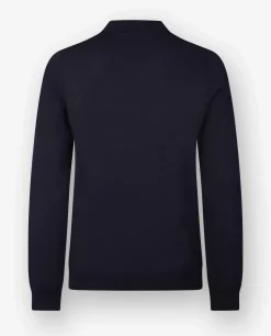 Best Sale Katoenen Lange Mouw Polo Mannen Knitwear