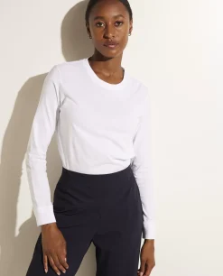 Outlet Katoenen Longsleeve Vrouwen Tops