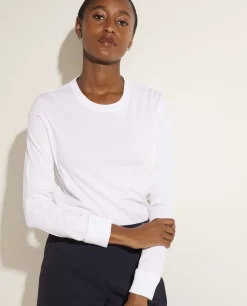 Outlet Katoenen Longsleeve Vrouwen Tops