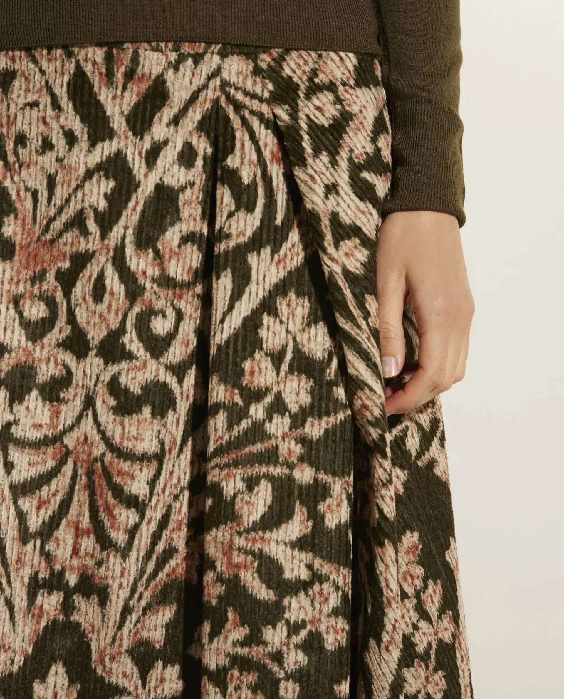 Outlet Katoenen Midi Rok Vrouwen Rokken