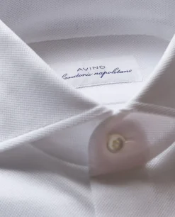 Store Katoenen Pique Shirt Mannen Shirts