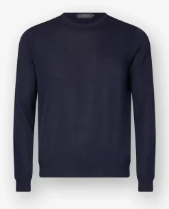 Shop Katoenen Ronde Hals Trui Mannen Knitwear