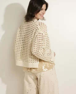 Sale Katoenen Vest Vrouwen Knitwear