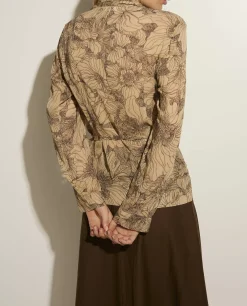 Online Katoenen V-Hals Blouse Vrouwen Blouses