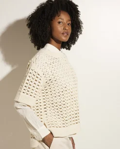 Outlet Katoenen-Cashmere Trui Vrouwen Sweaters