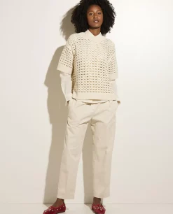 Outlet Katoenen-Cashmere Trui Vrouwen Sweaters