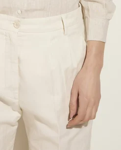 Discount Katoen-Linnen Broek Vrouwen Broeken
