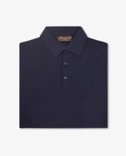 Store Knitted Polo Met Korte Mouwen Mannen Knitwear