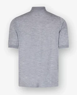 Store Knitted Polo Met Korte Mouwen Mannen Knitwear