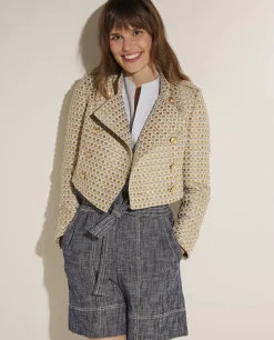 Sale Korte Double Breasted Blazer Vrouwen Blazers