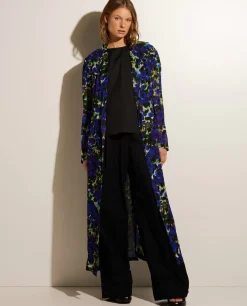 Store Lange Blazer Met Bloemen Vrouwen Blazers