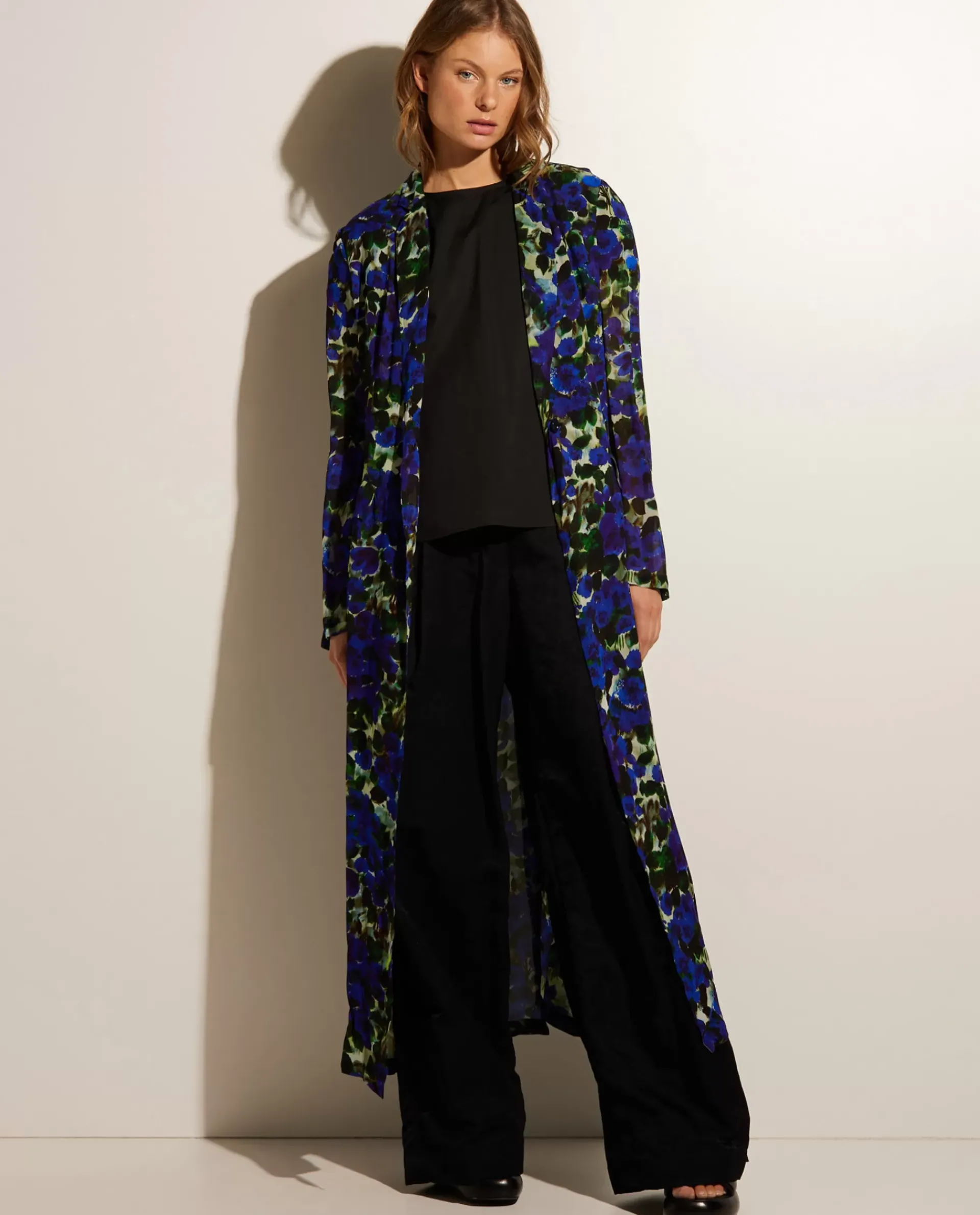 Store Lange Blazer Met Bloemen Vrouwen Blazers