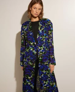 Store Lange Blazer Met Bloemen Vrouwen Blazers