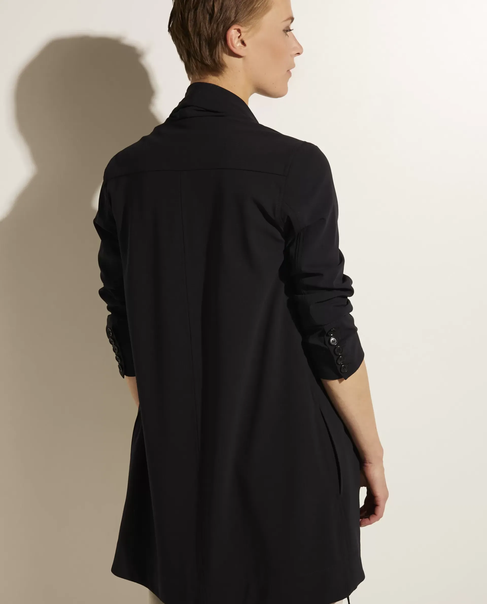 Shop Lange Blouse Van Cool Wool Vrouwen Blouses